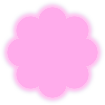 Glowing Dynamic Pink Floral Frame